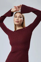 Nineteen Brand-Derin Sırt Dekolteli Simli Mini Elbise-Elbise-7-Milagron.com