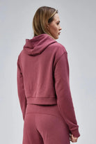 Nineteen Brand-Dikiş Detaylı Cepli Crop Sweatshirt-Sweatshirts & Hoodies-3-Milagron.com