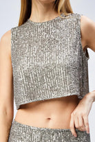 Nineteen Brand-Pul Payet İşlemeli Crop Bluz-Bluz-1-Milagron.com