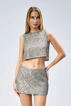 Nineteen Brand-Pul Payet İşlemeli Crop Bluz-Bluz-3-Milagron.com