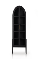 Nobelux home-Grandeur Glass Matte Black Vitrin-Dolap-2-Milagron.com