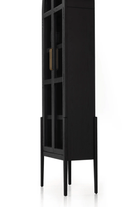 Nobelux home-Grandeur Glass Matte Black Vitrin-Dolap-5-Milagron.com