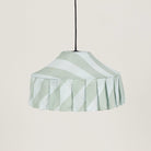 Nobodioz Nicole Aydınlatma Şapkası, 50Cm Çap, Green Diagonal Stripe