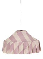 Nobodioz Nicole Aydınlatma Şapkası, 50Cm Çap, Lilac Diagonal Stripe