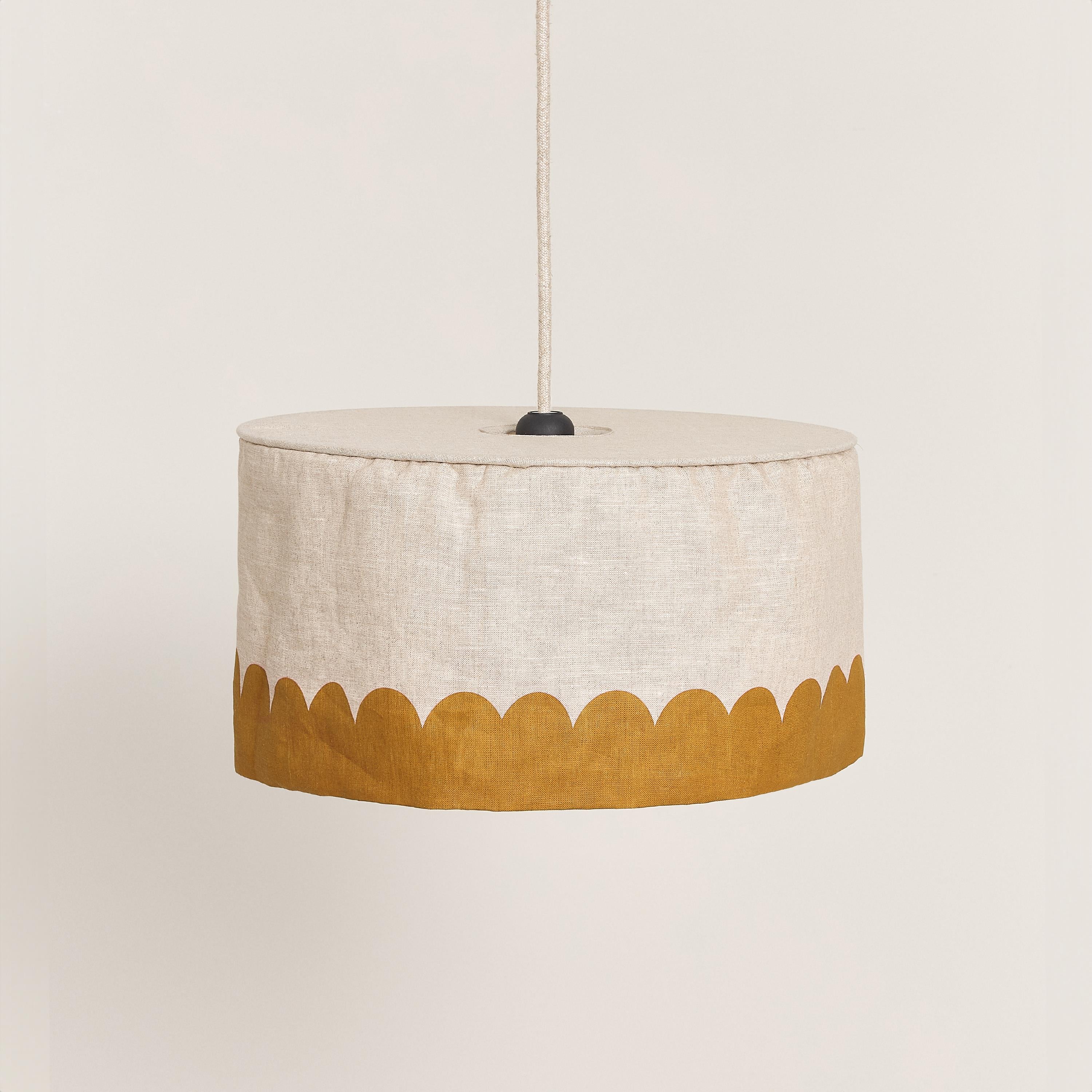 Vibes Aydınlatma Şapkası, 40Cm Çap, Mustard