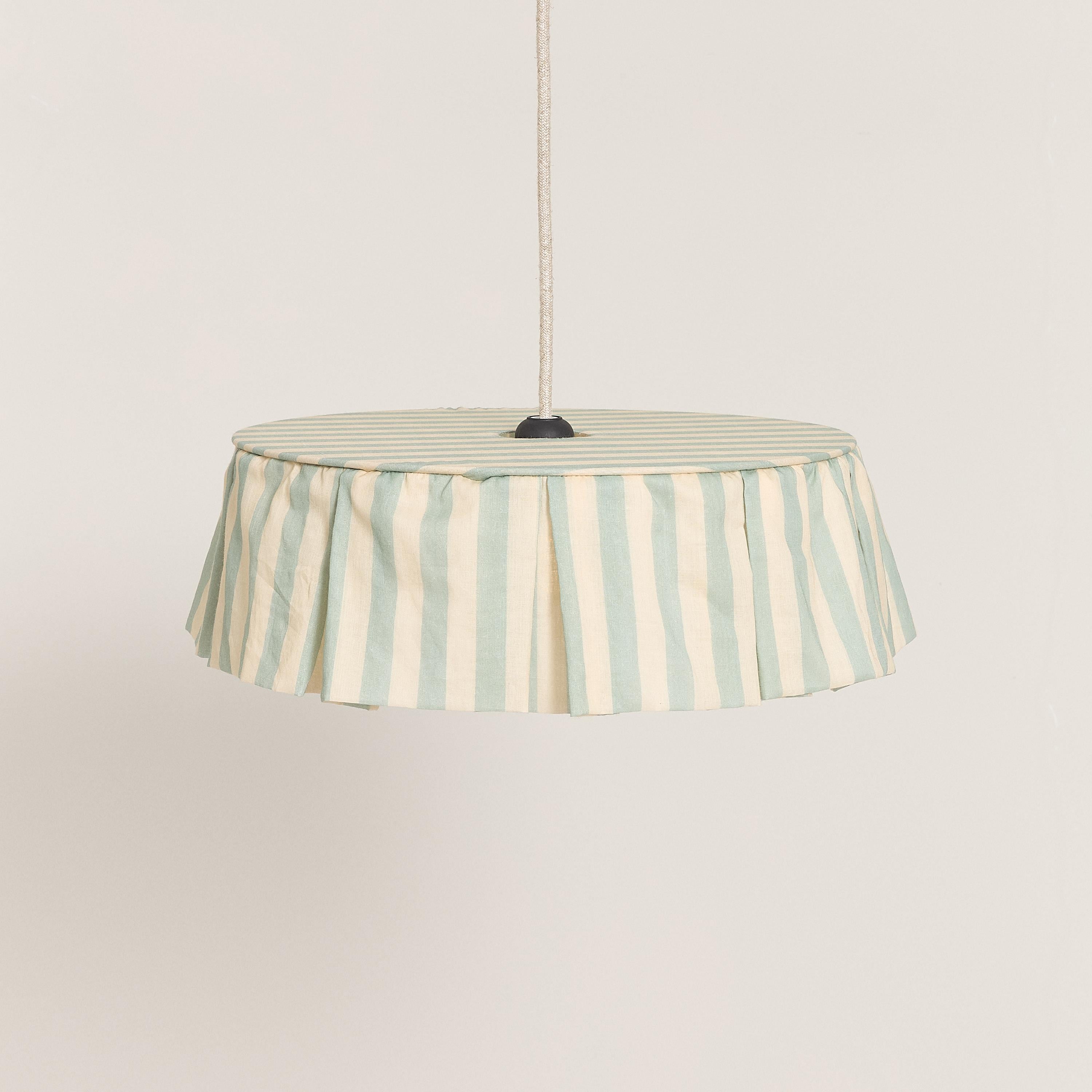 Vibes Aydınlatma Şapkası, 40Cm Çap, Turquoise Stripes