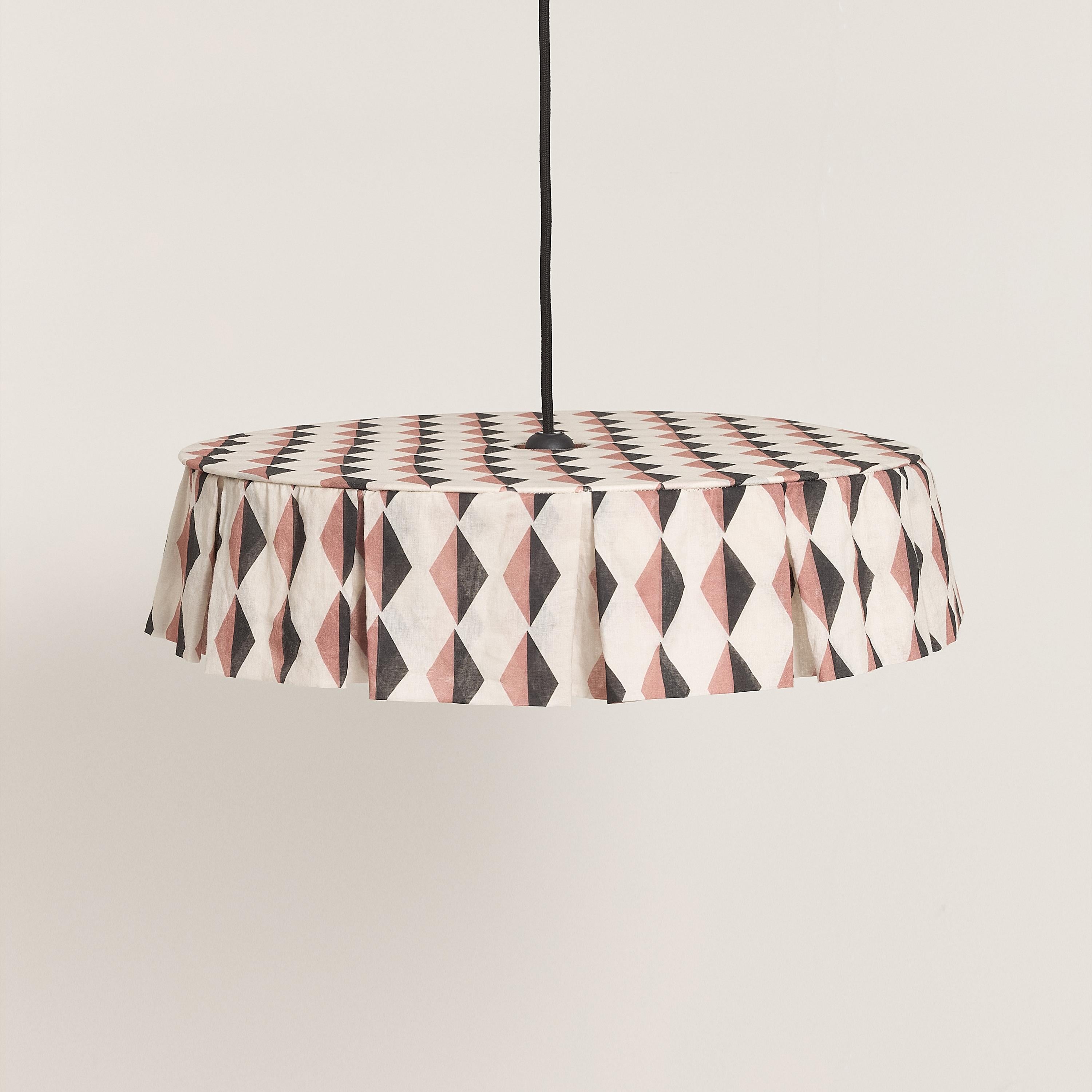 Vibes Aydınlatma Şapkası, 50Cm Çap, Auburn Black Harlequin