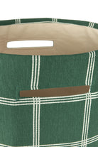 Vibes Büyük Sepet, Green White Windowpane