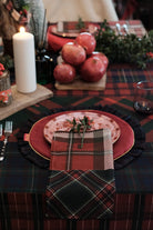 Burgundy Velvet Amerikan Servis (2'Li Set) - 2