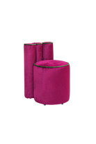 Özel Sırt Detaylı Pembe Puf