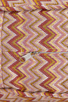 Zigzag Desen Yuvarlak Minder