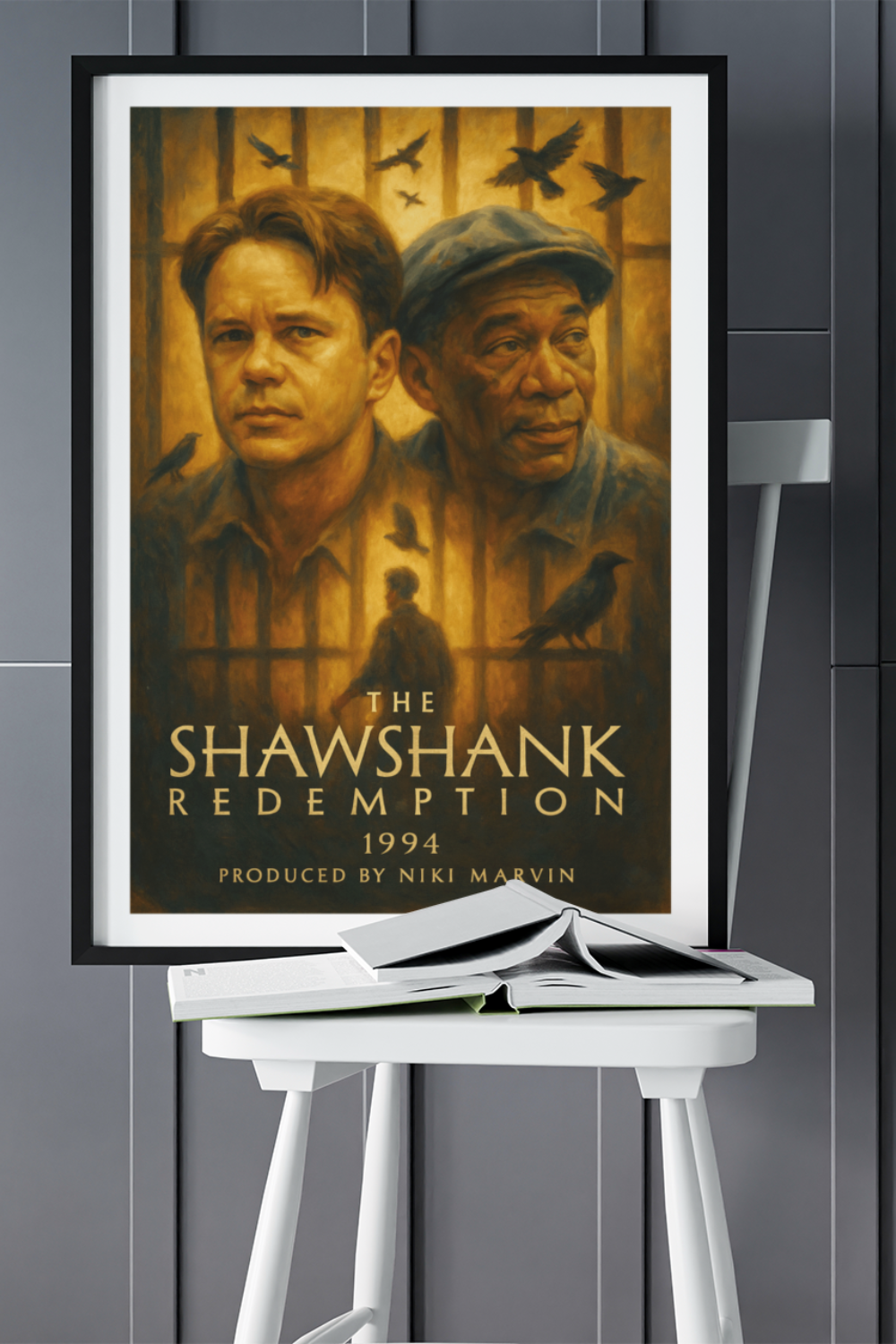 Nord Design-Hollywood Serisi Çerçeveli Tablo - The Shawshank Redemption-Tablo-2-Milagron.com