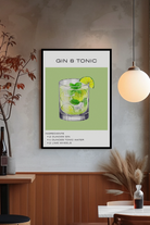 Nord Design-Kokteyl Serisi Çerçeveli Tablo - Gin & Tonic-Tablo-2-Milagron.com