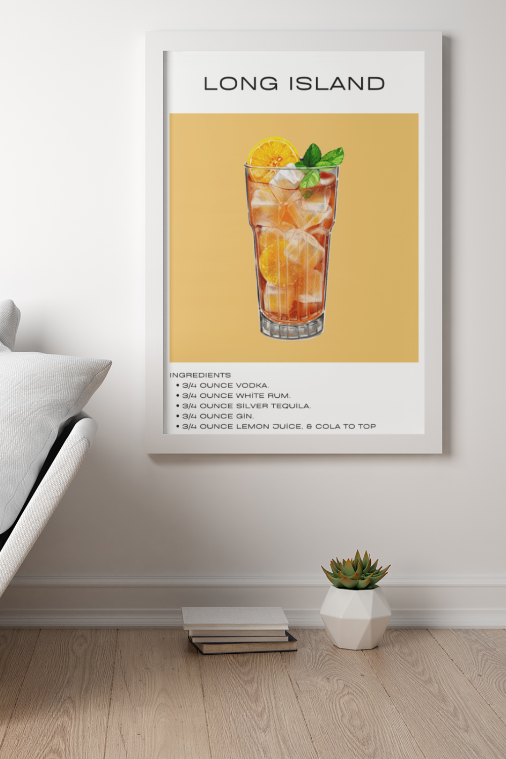 Nord Design-Kokteyl Serisi Çerçeveli Tablo - Long Island-Tablo-1-Milagron.com