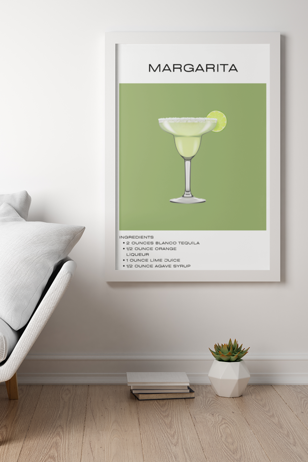 Nord Design-Kokteyl Serisi Çerçeveli Tablo - Margarita-Tablo-1-Milagron.com