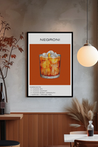 Nord Design-Kokteyl Serisi Çerçeveli Tablo - Negroni-Tablo-2-Milagron.com