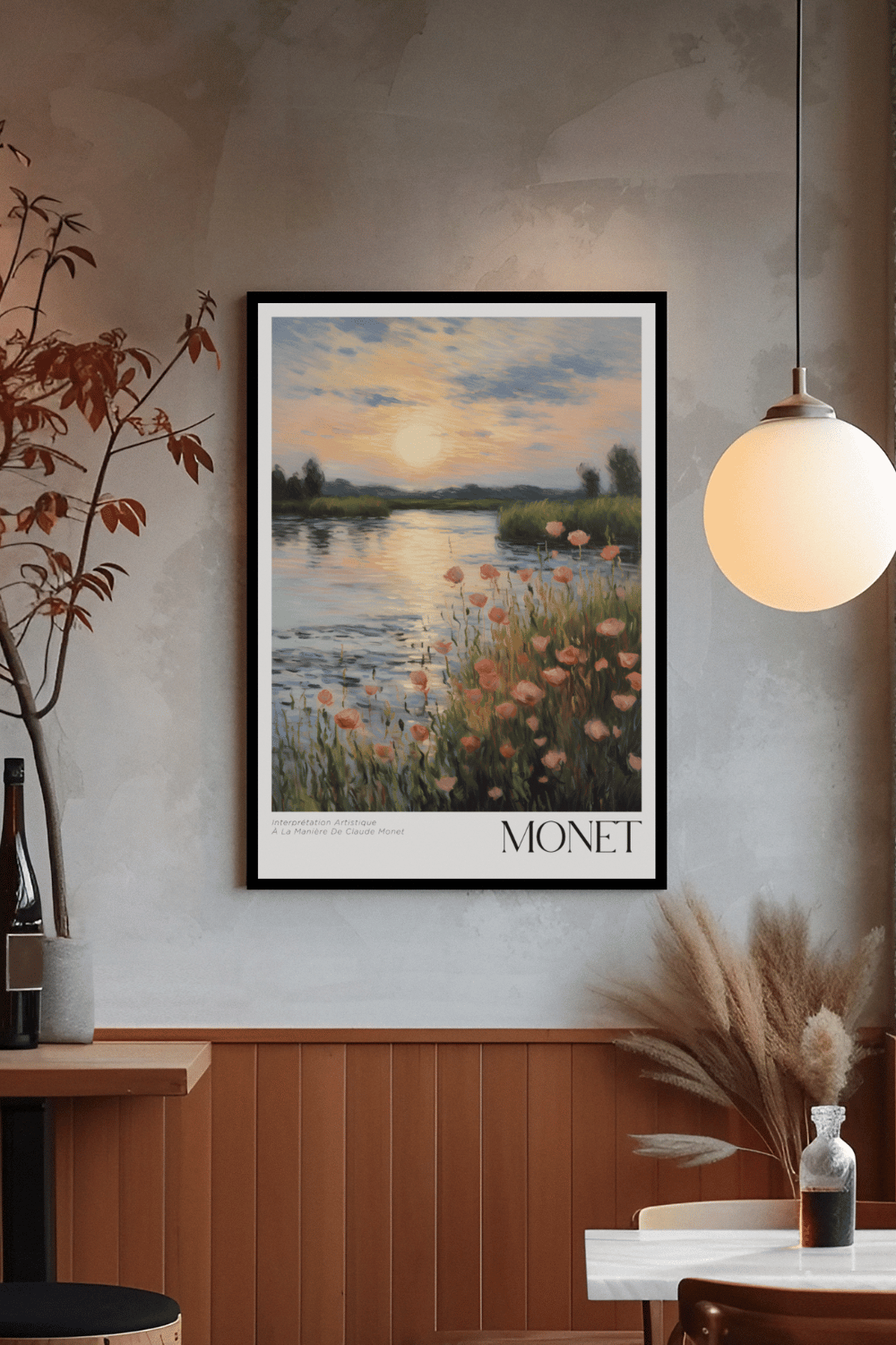 Nord Design-Ressam Serisi Çerçeveli Tablo - Claude Monet - 03-Tablo-2-Milagron.com