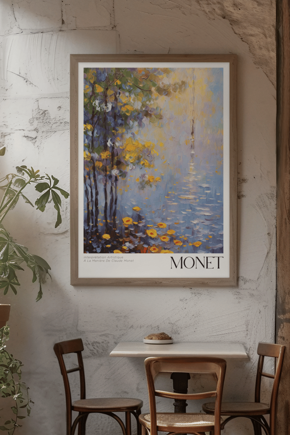 Nord Design-Ressam Serisi Çerçeveli Tablo - Claude Monet - 04-Tablo-1-Milagron.com