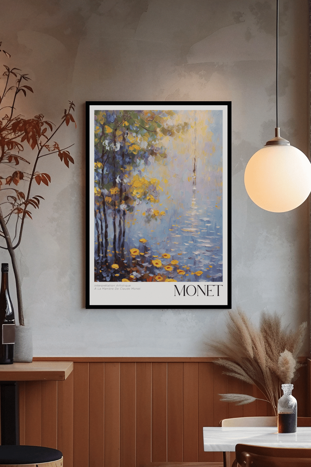 Nord Design-Ressam Serisi Çerçeveli Tablo - Claude Monet - 04-Tablo-3-Milagron.com