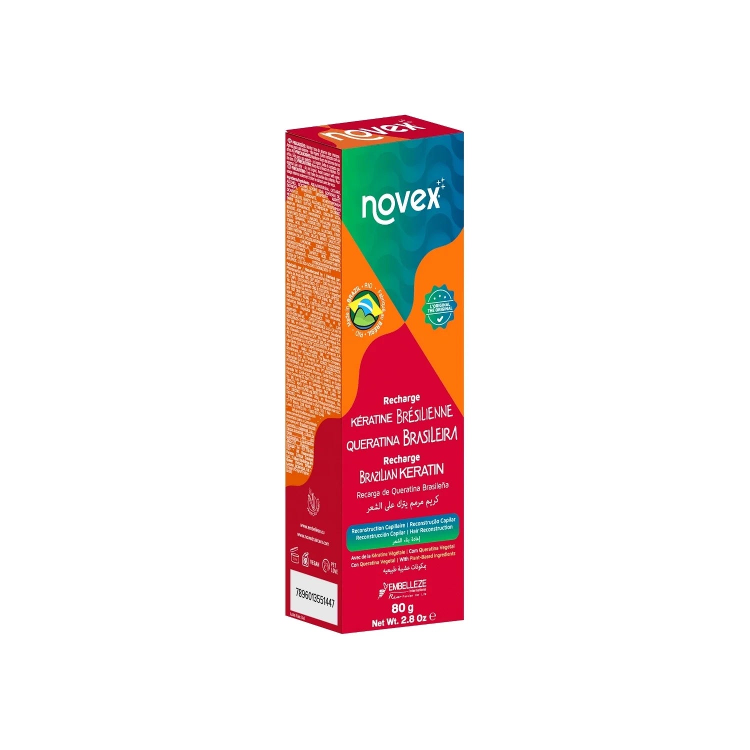 Novex Brezilya Keratin Yükleyici Saç Bakım Kremi 80g