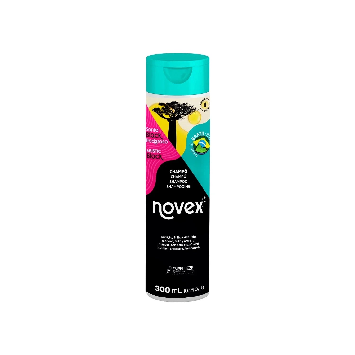 NOVEX MYSTIC BLACK Hasar Görmüş Saçlar için Şampuan 300ml