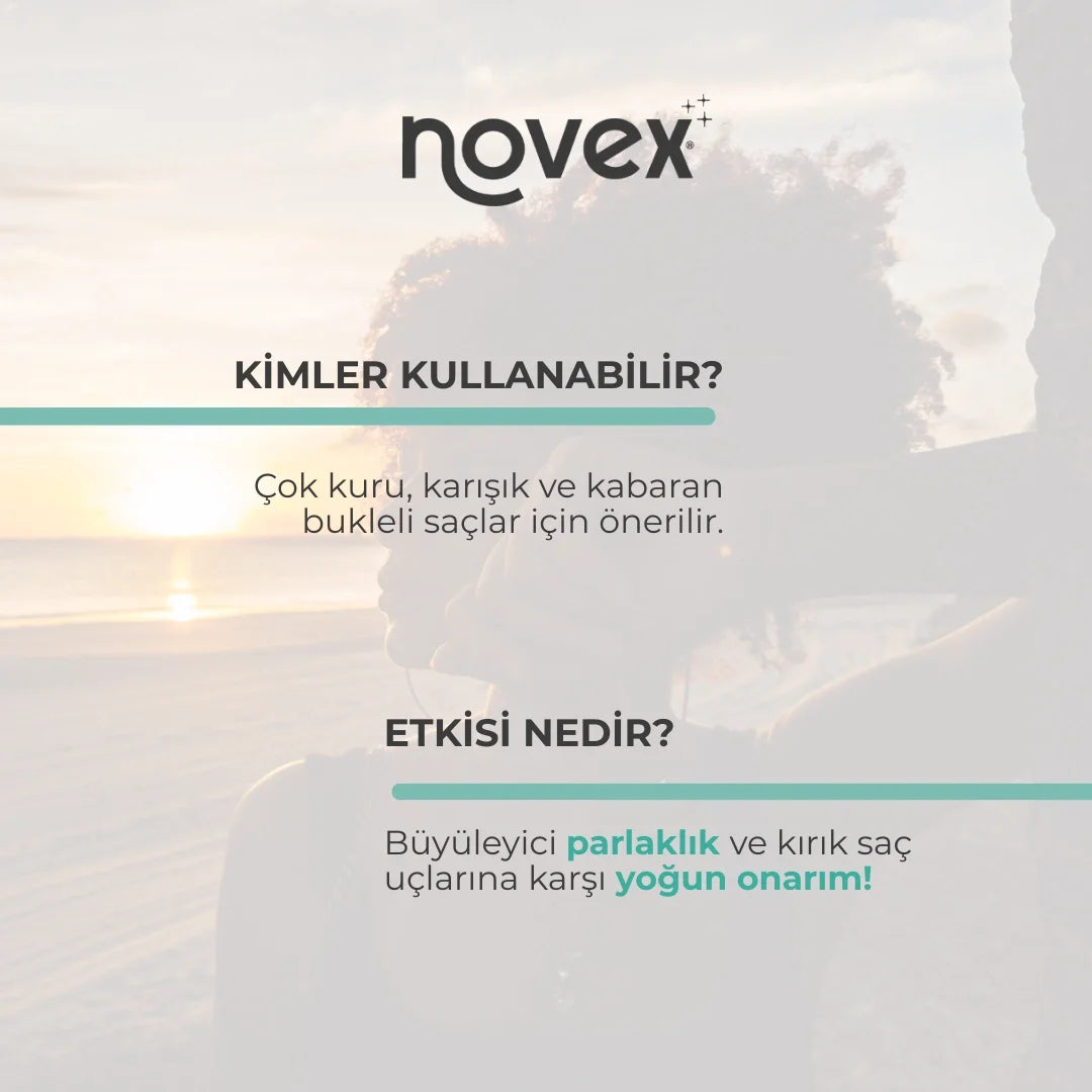 NOVEX MYSTIC BLACK Hasar Görmüş Saçlar için Saç Kremi 300ml