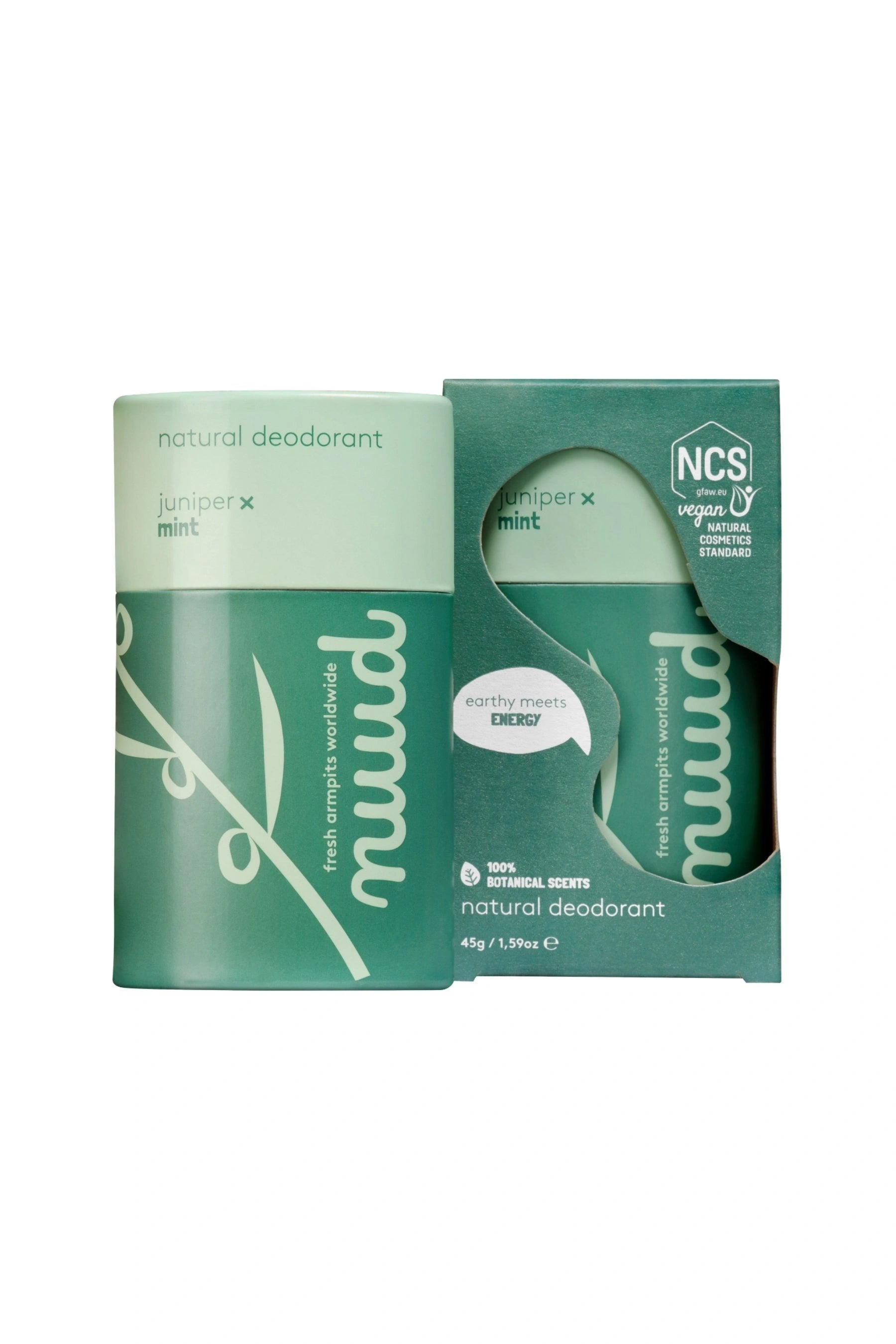 Nuud-Juniper x Mint Stick 45g 48 Saat Etkili, %100 Doğal & Vegan Parfümsüz Ardıç X Nane Kokulu Stick Deodorant-Deodorant-1-Milagron.com