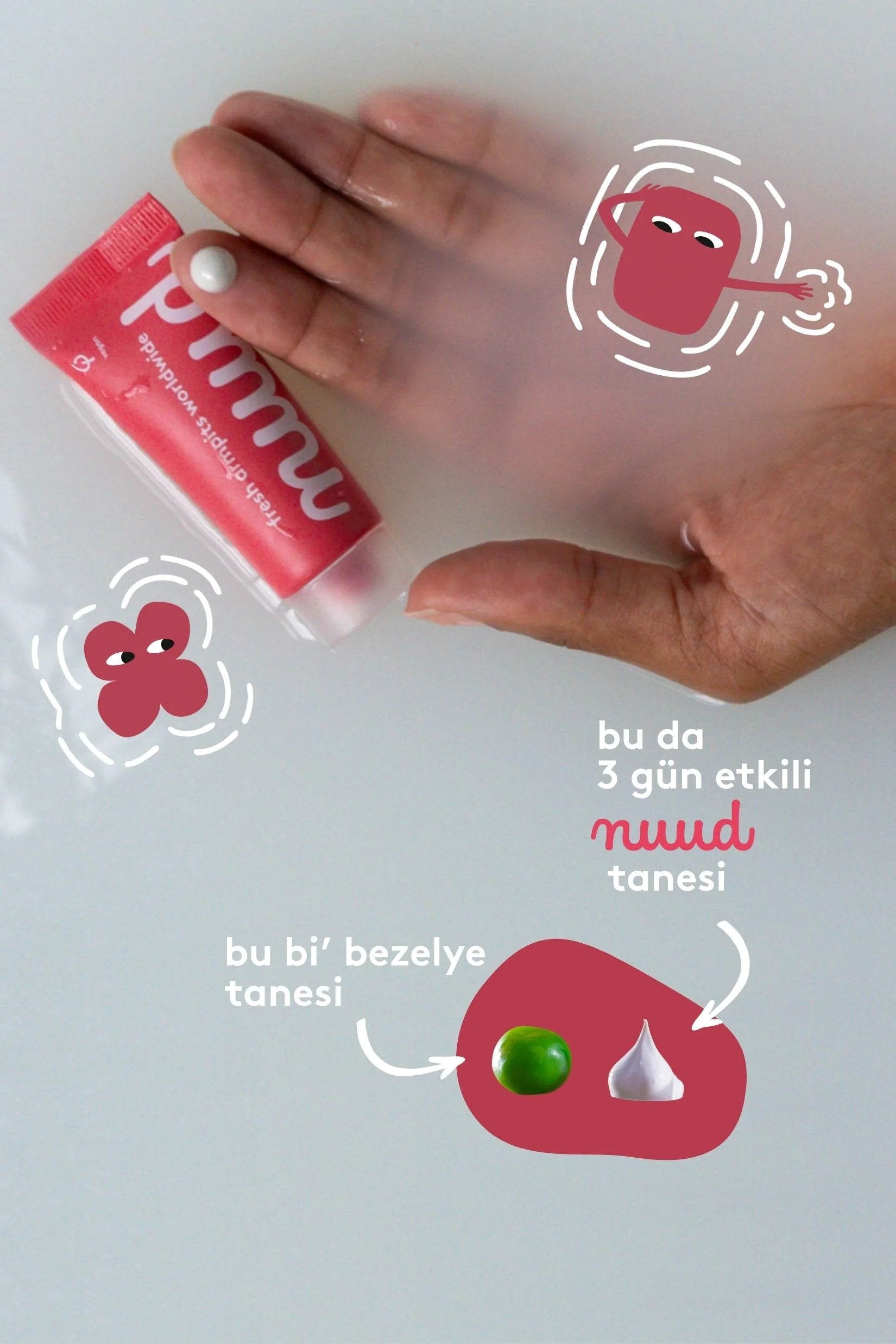 Nuud Starter Pack 15Ml - %100 Doğal Deodorant Krem, Ter Kokusu Önleyici (2 Ay), Vegan, Kokusuz, Alüminyum İÇermez