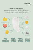 Nuud-Starter Pack 15ml %100 Doğal Deodorant Krem, Ter Kokusu Önleyici (2 Ay), Vegan, Kokusuz, Alüminyum İçermez-Deodorant-9-Milagron.com