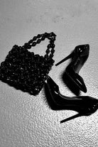 Nyssia Handmade Bag-Recycle Black-El Çantası-3-Milagron.com