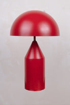 OBJEXOM-Fungi Kırmızı Mat Masa Lambası-Masa Lambası-1-Milagron.com