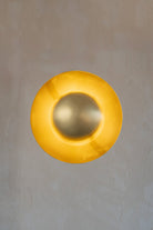 OBJEXOM-Twinloop Eskitme Pirinç Kaplama Duvar Apliği 25cm-Aplik-3-Milagron.com