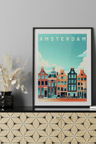 ODA.products-Amsterdam İllüstrasyon Şehi̇r Tablo-Tablo-1-Milagron.com