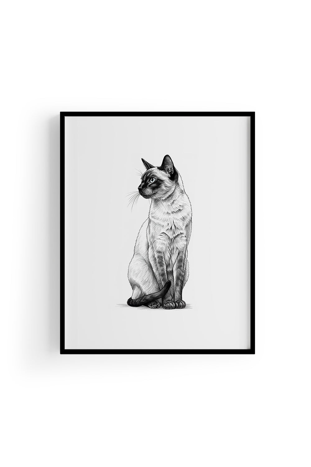 Karakalem Koleksiyonu Kedi Posteri - 6