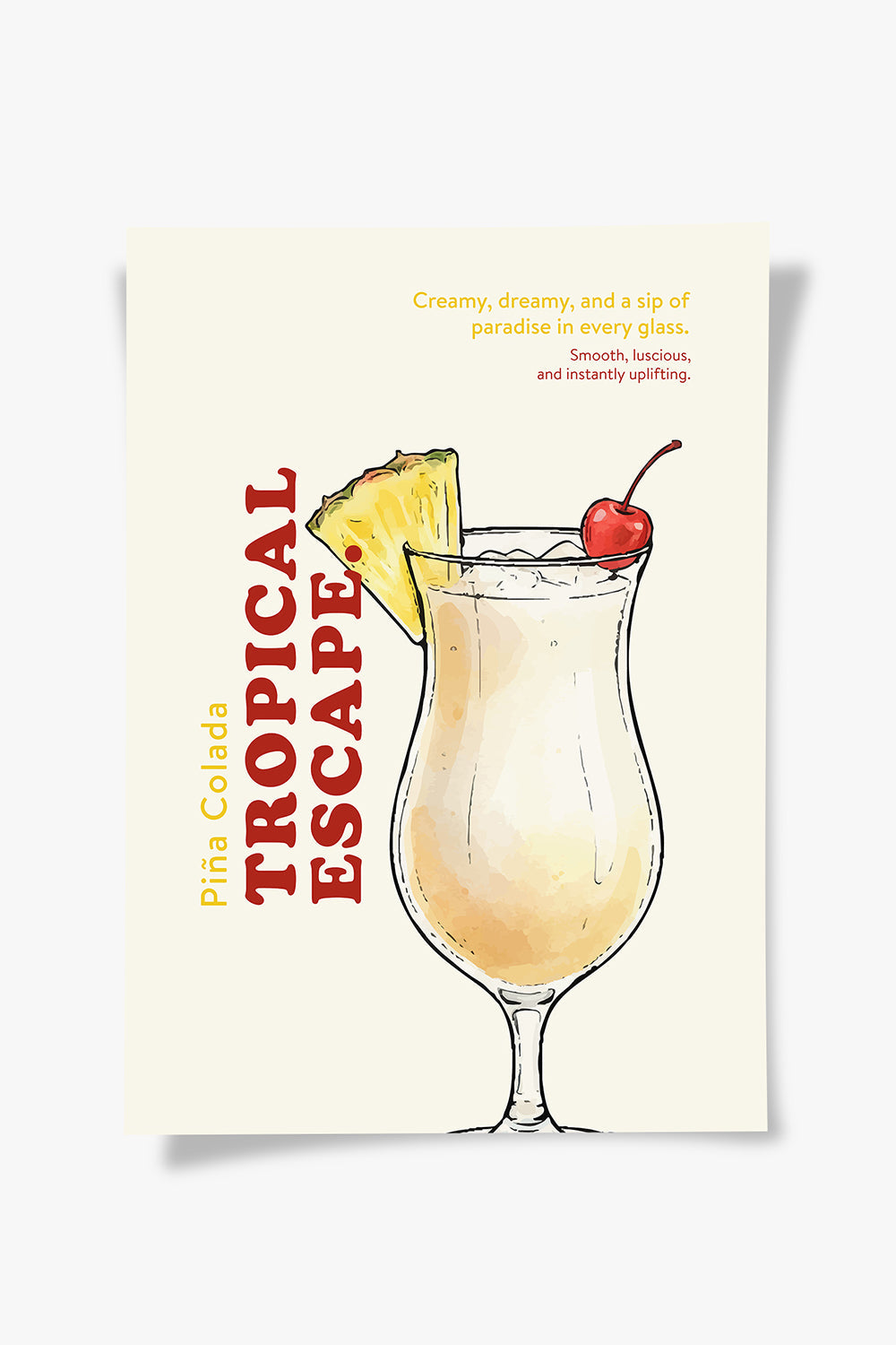 Piña Colada Kokteyl Posteri - 4