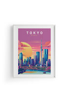ODA.products-Tokyo İllüstrasyon Şehir Posteri-Tablo-1-Milagron.com