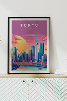ODA.products-Tokyo İllüstrasyon Şehir Posteri-Tablo-4-Milagron.com