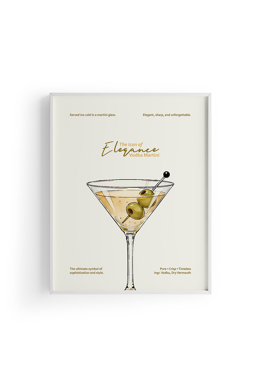 Vodka Martini Kokteyl Posteri - 1