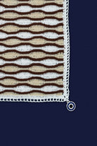 OHM Handmade-Bej Kahverengi Beyaz Waves El İşi Dantel Örtü-Dantel Örtüler-2-Milagron.com