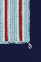 OHM Handmade-Beyaz Mavi Kırmızı Multi Stripes El İşi Dantel Örtü-Dantel Örtüler-2-Milagron.com