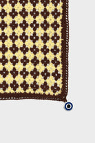 OHM Handmade-Kahverengi Sarı Optimist El İşi Dantel Örtü-Dantel Örtüler-2-Milagron.com