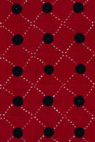 OHM Handmade-Kırmızı Siyah Tiny Dots El İşi Dantel Örtü-Dantel Örtüler-3-Milagron.com