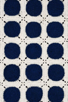 OHM Handmade-Krem Lacivert Dots El İşi Dantel Örtü-Dantel Örtüler-3-Milagron.com