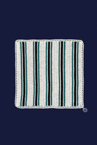 OHM Handmade-Krem Yeşil Siyah Stripes El İşi Dantel Örtü-Dantel Örtüler-1-Milagron.com
