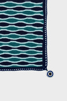 OHM Handmade-Lacivert Mavi Yeşil Waves El İşi Dantel Örtü-Dantel Örtüler-2-Milagron.com