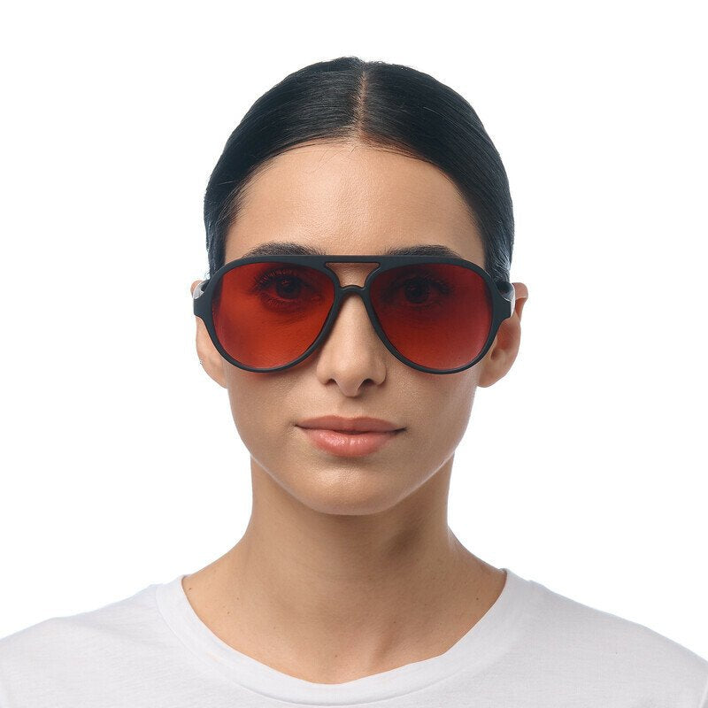 Okkia Alessio Unisex Güneş Gözlüğüsiyah / Lens : Kırmızı