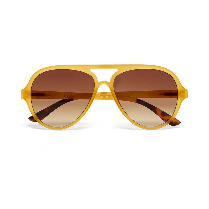 Okkia Alessio Unisex Güneş Gözlüğütransparan Sarı / Lens: Kahverengi Degrade