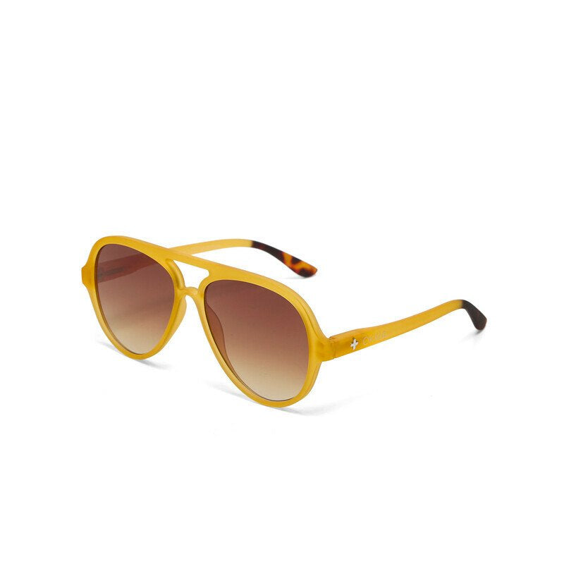 Okkia Alessio Unisex Güneş Gözlüğütransparan Sarı / Lens: Kahverengi Degrade