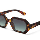 Okkia Andrea Altıgen Unisex Güneş Gözlüğühavana / Lens : Yeşil