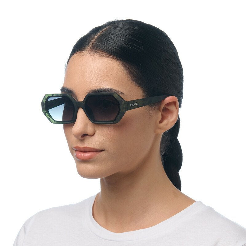 Okkia Andrea Altıgen Unisex Güneş Gözlüğükale Havana
